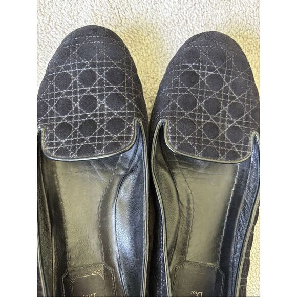 Dior Black Cannage Suede Loafers, Sz 36, 5.5 $995 - Picture 7 of 8